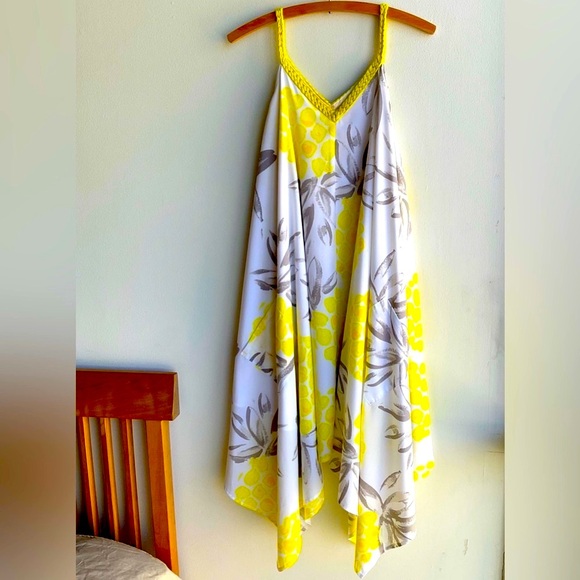 Slip on silky dress big pockets - Picture 3 of 4